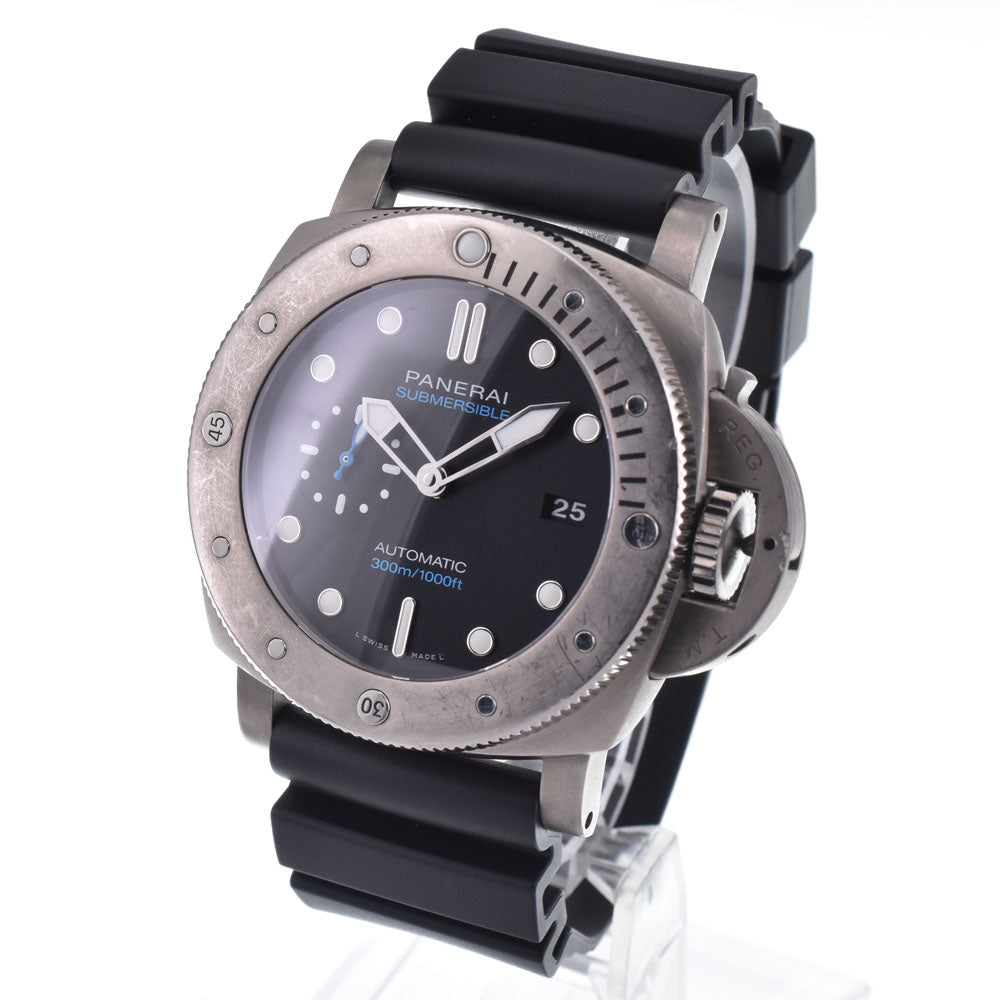 with paper PANERAI Luminor Submersible PAM01305 black Dial Automatic Men's
 Watch N#148265