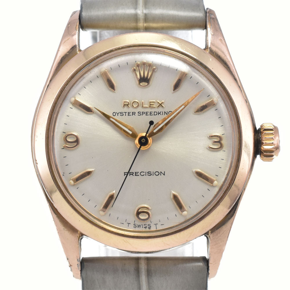 ROLEX Oyster Speed King 6418 vintage Cal.1210 Silver Dial Hand