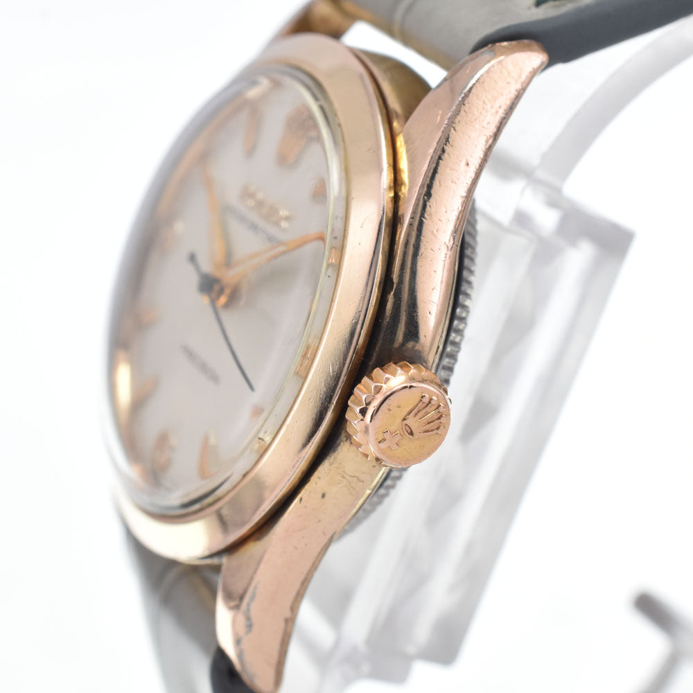 ROLEX Oyster Speed King 6418 vintage Cal.1210 Silver Dial Hand Winding Boy's
 Watch L#148267