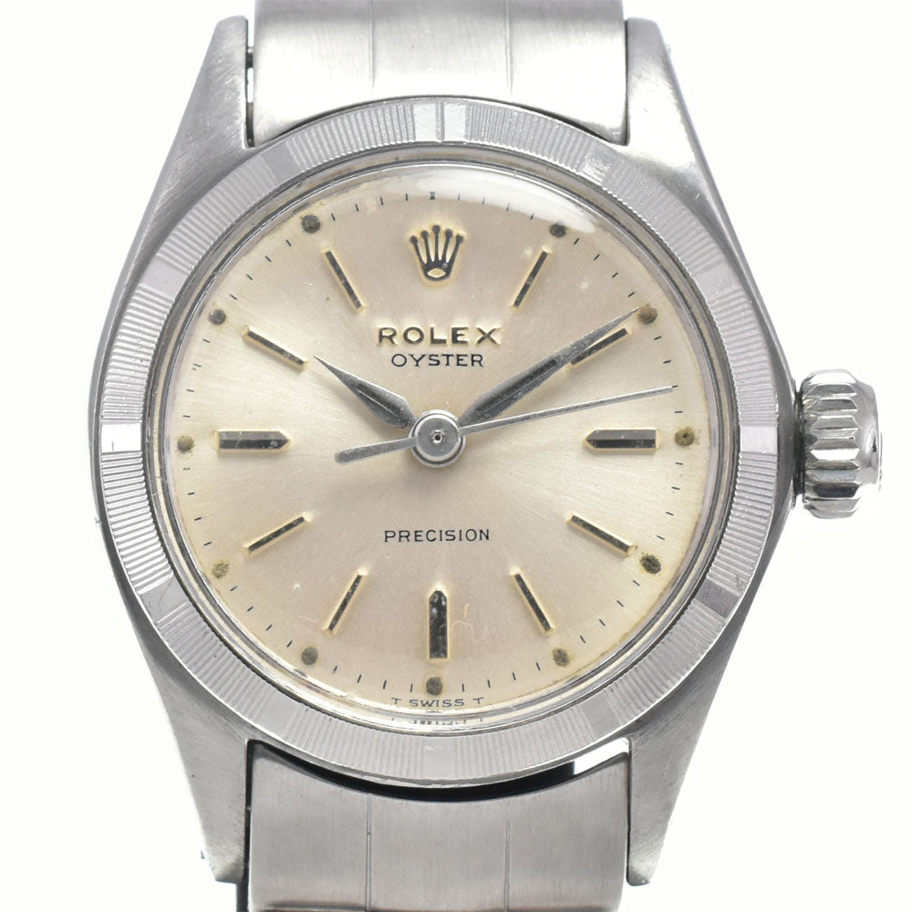 ROLEX Oyster Precision 6411 vintage Cal.1310 Silver Dial Hand Winding Ladies
 Watch L#148269