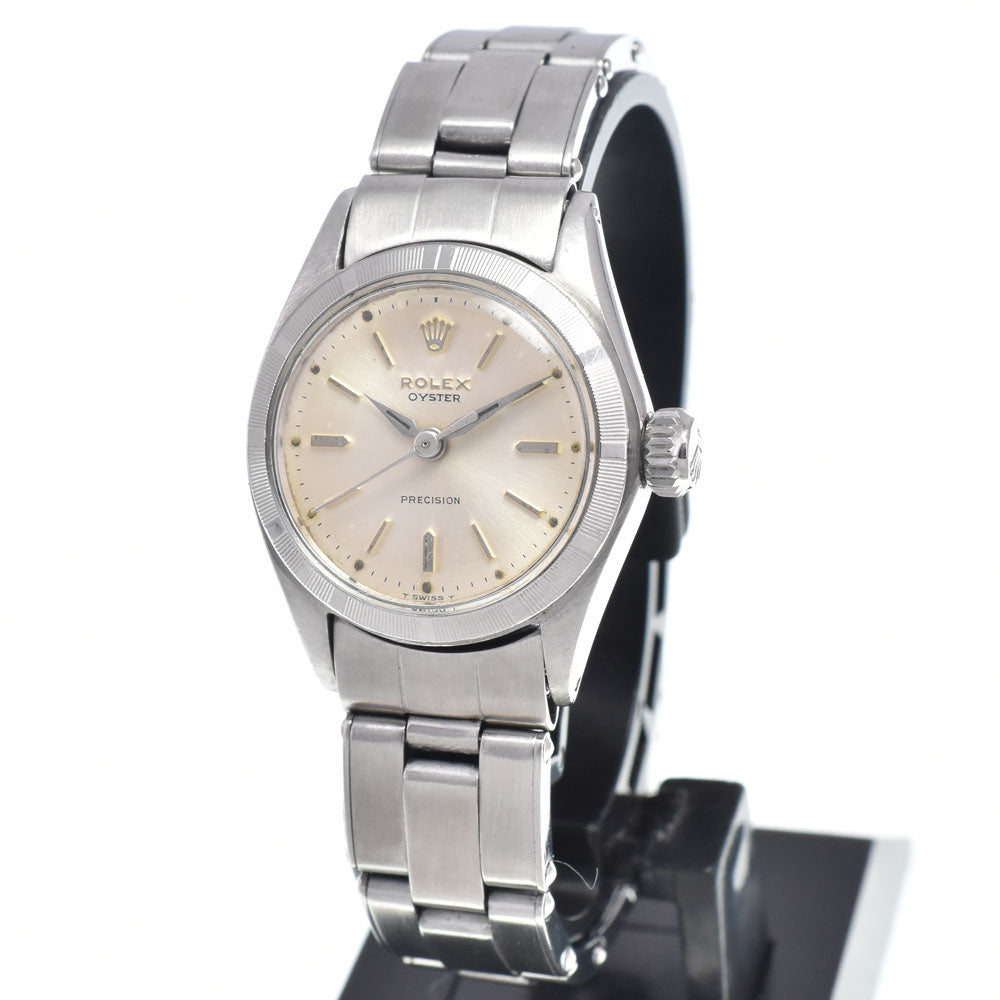 ROLEX Oyster Precision 6411 vintage Cal.1310 Silver Dial Hand Winding Ladies
 Watch L#148269