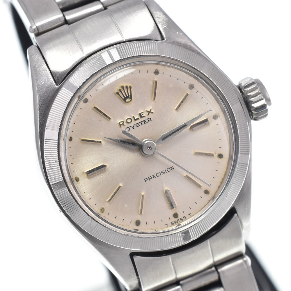 ROLEX Oyster Precision 6411 vintage Cal.1310 Silver Dial Hand Winding Ladies
 Watch L#148269