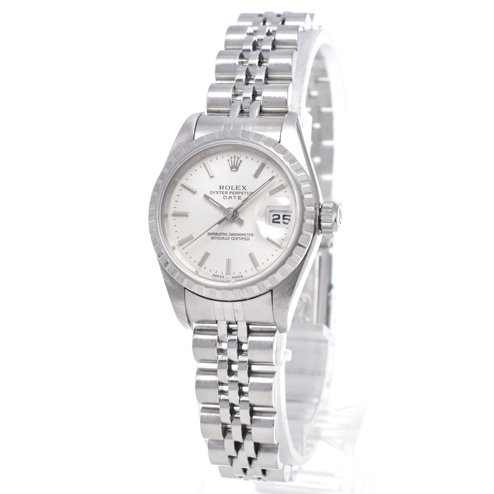 ROLEX Oyster perpetual date 79240 Cal.2235 Silver Dial Automatic Ladies
 Watch O#148270