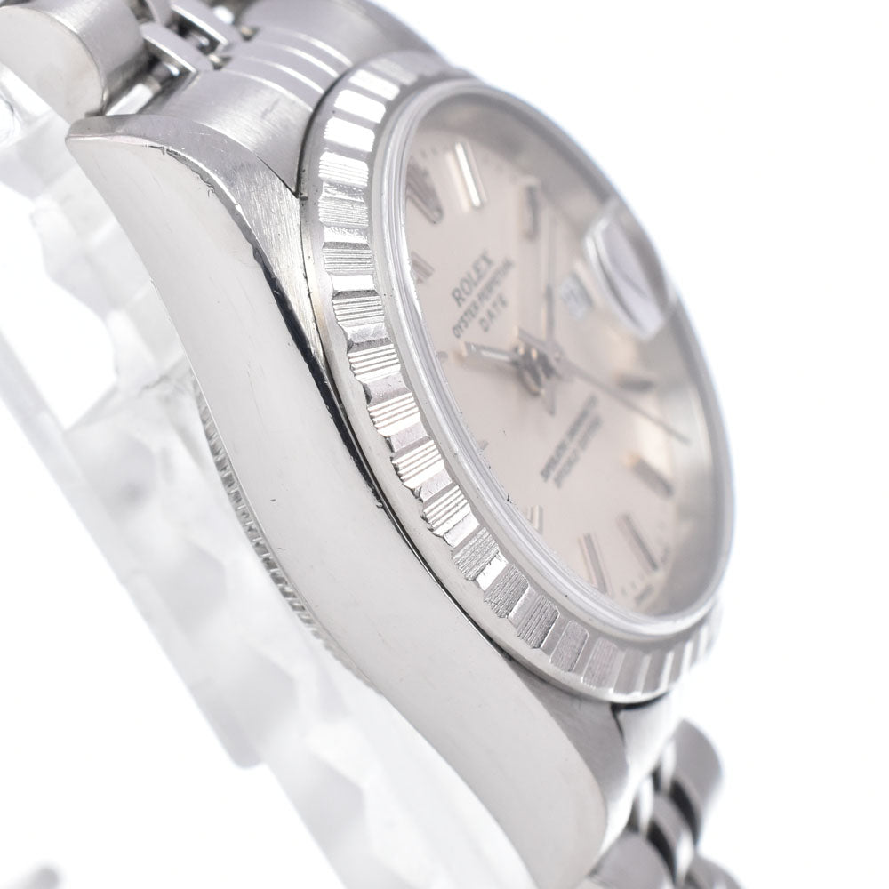 ROLEX Oyster perpetual date 79240 Cal.2235 Silver Dial Automatic Ladies
 Watch O#148270