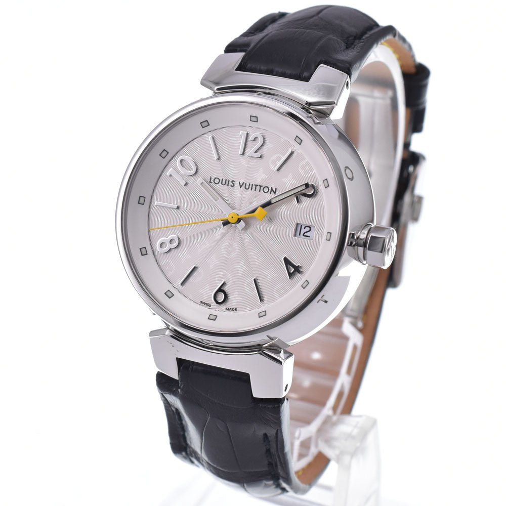 LOUIS VUITTON Tambour Q1313 Date Silver Dial Quartz Ladies
 Watch M#148271