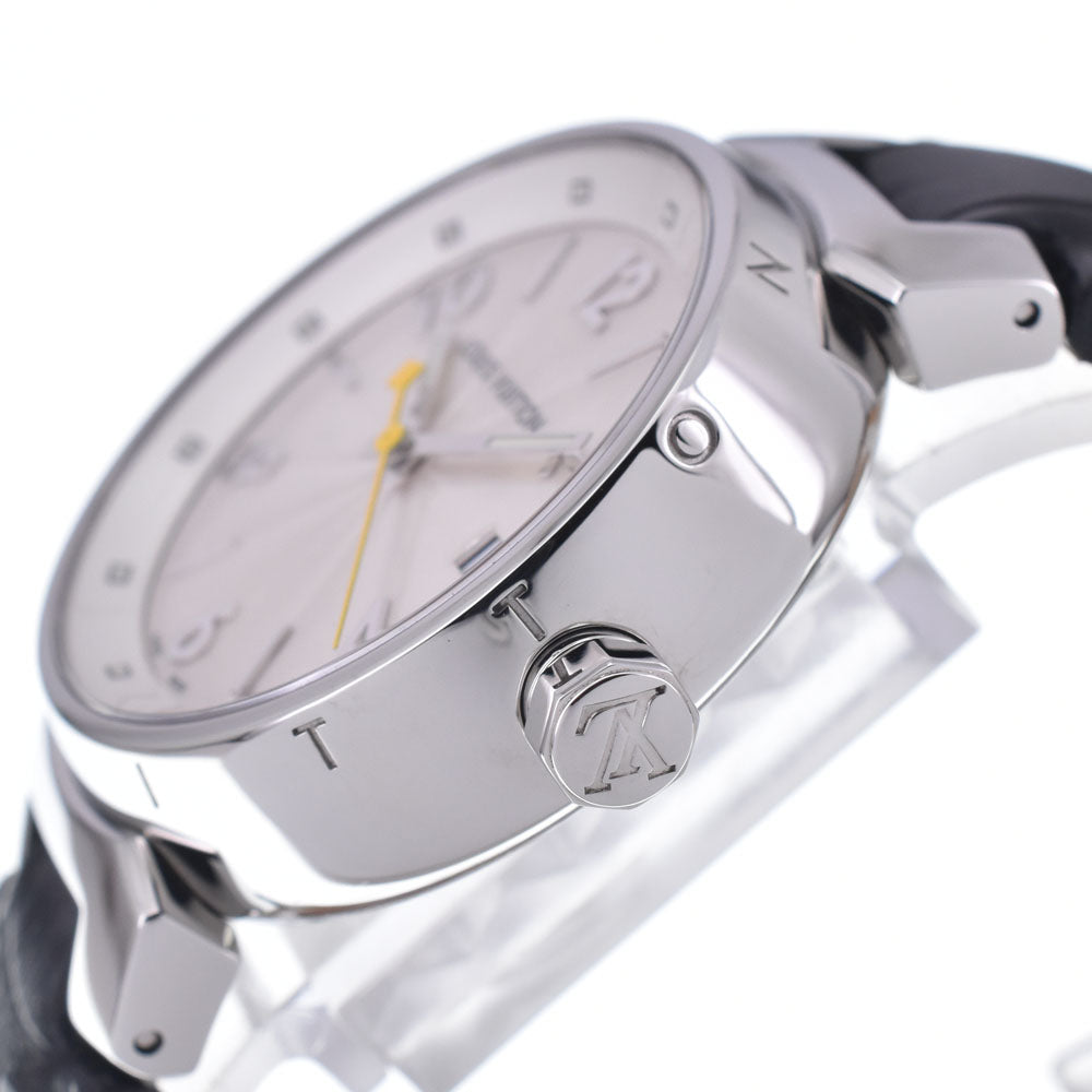 LOUIS VUITTON Tambour Q1313 Date Silver Dial Quartz Ladies
 Watch M#148271