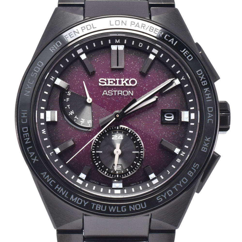 SEIKO Astron Nexter SBXY055 500 limited purple Dial Radio Sync Solar Men's
 Watch L#148276