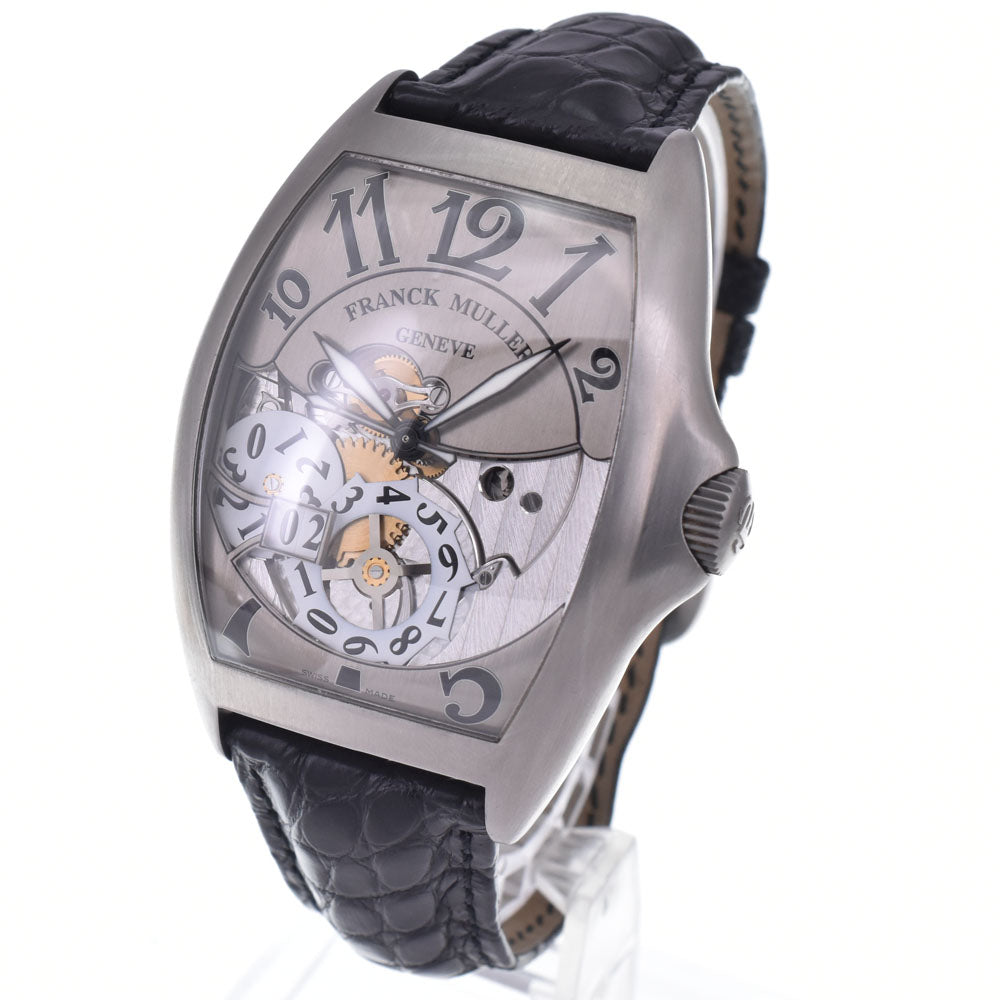 FRANCK MULLER Tonneau Curvex Grand Date 8080SCGDFO Date Silver Dial Automatic Men's
 Watch L#148277