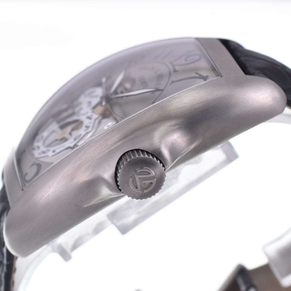 FRANCK MULLER Tonneau Curvex Grand Date 8080SCGDFO Date Silver Dial Automatic Men's
 Watch L#148277