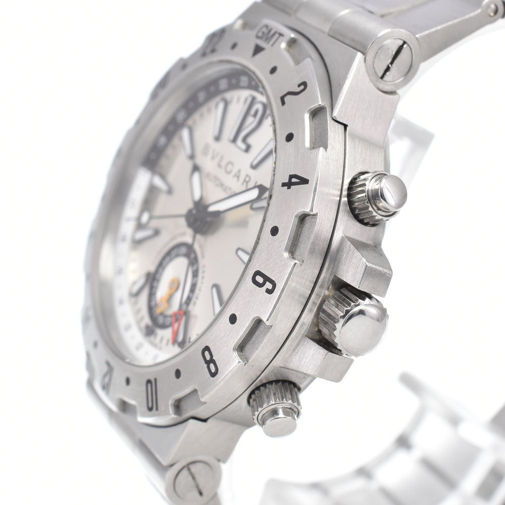 with paper BVLGARI Diagono Professional GMT40S GMT Silver Dial Automatic Men's
 Watch O#148279