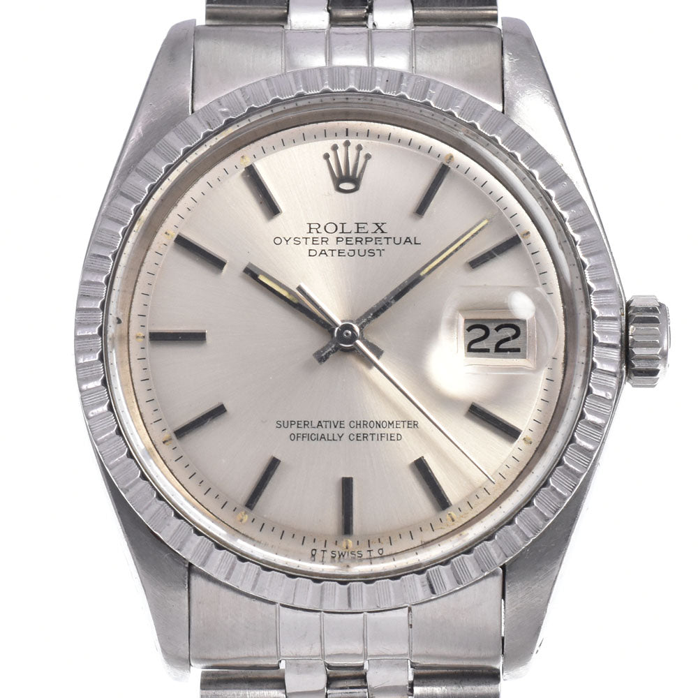with paper ROLEX Oyster Perpetual DATEJUST 1603 vintage Cal.1570 Sigma dial Silver Dial Automatic Men's
 Watch M#148288