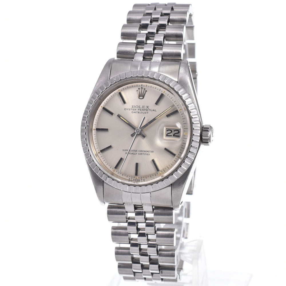 with paper ROLEX Oyster Perpetual DATEJUST 1603 vintage Cal.1570 Sigma dial Silver Dial Automatic Men's
 Watch M#148288