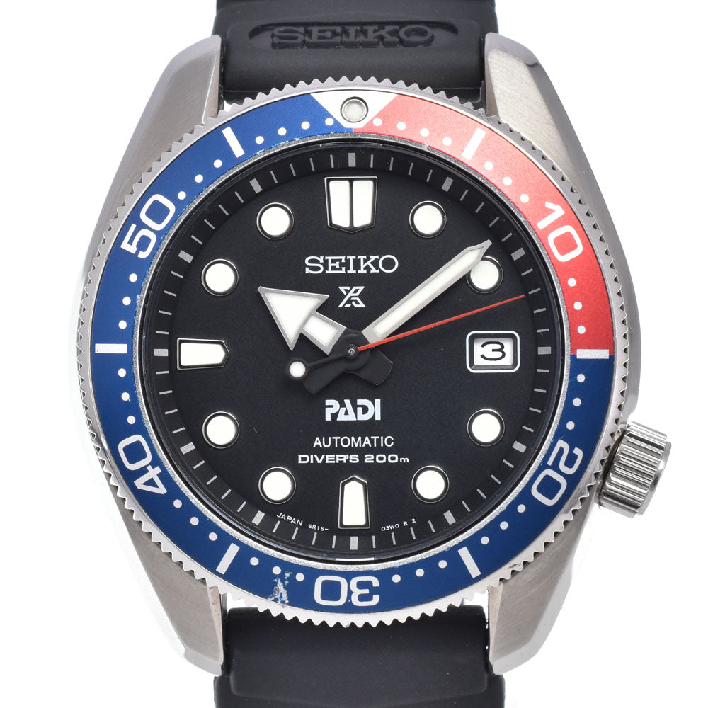 with paper SEIKO Prospex Diver 6R15-04J0/SBDC071 PADI black Dial Automatic Men's
 Watch K#148290