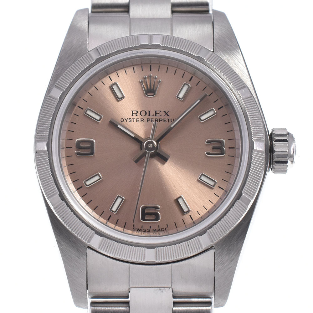 with paper ROLEX Oyster perpetual 76030 Cal.2230 pink Dial Automatic Ladies
 Watch M#148295