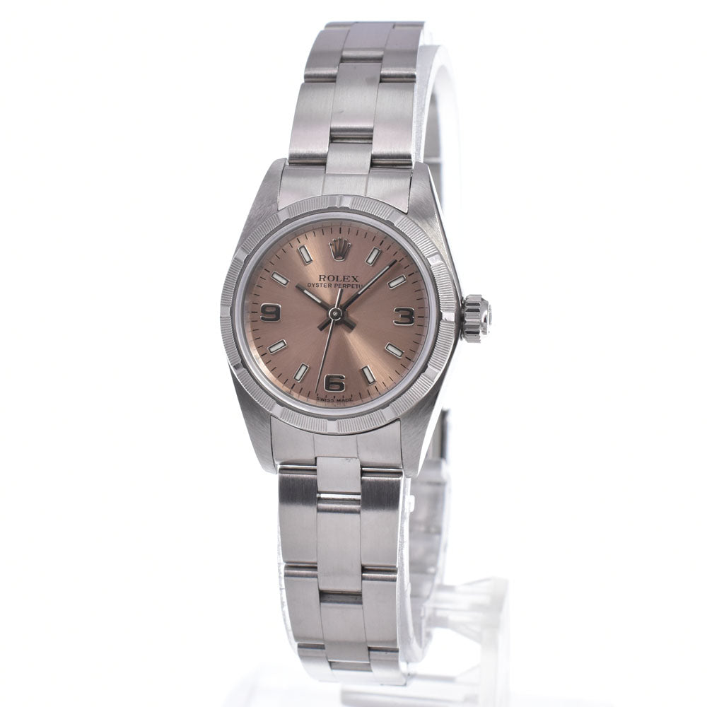 with paper ROLEX Oyster perpetual 76030 Cal.2230 pink Dial Automatic Ladies
 Watch M#148295