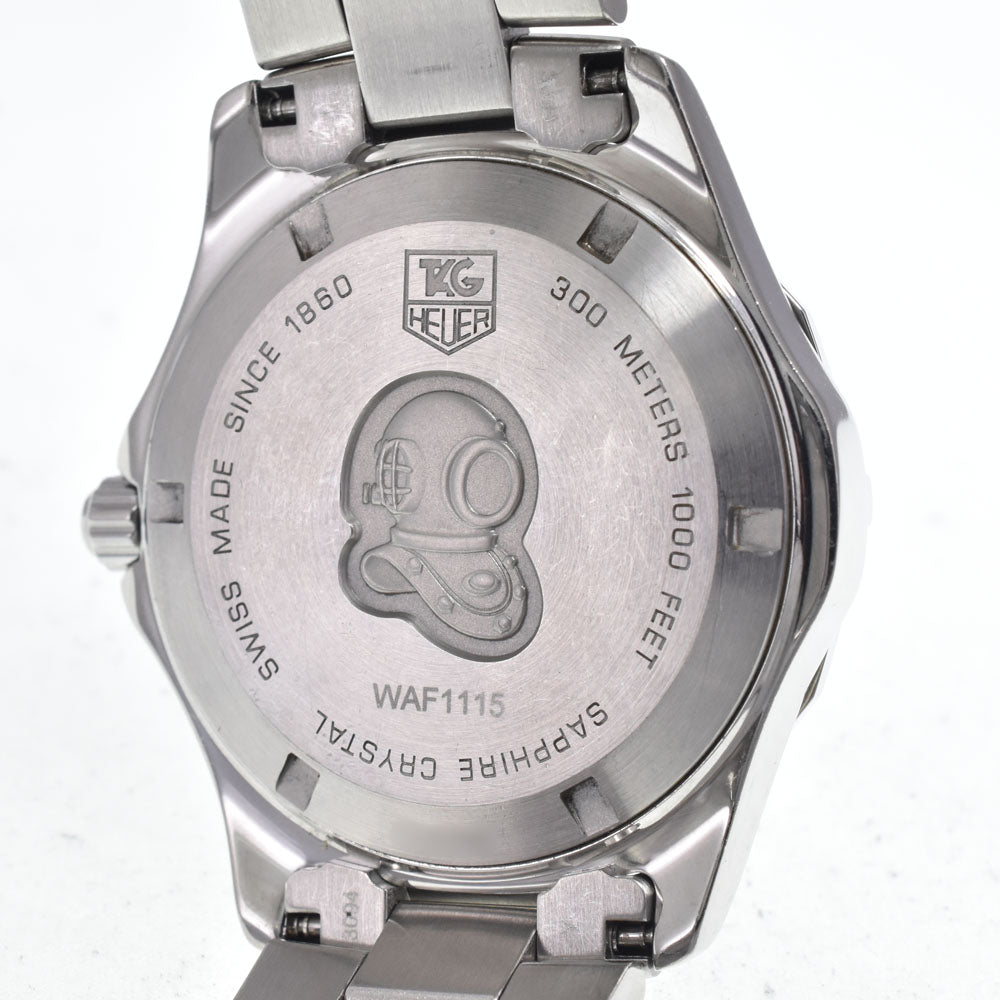 TAG HEUER Aqua racer WAF1115 12P diamond White shell Dial Quartz Men's
 Watch N#148297