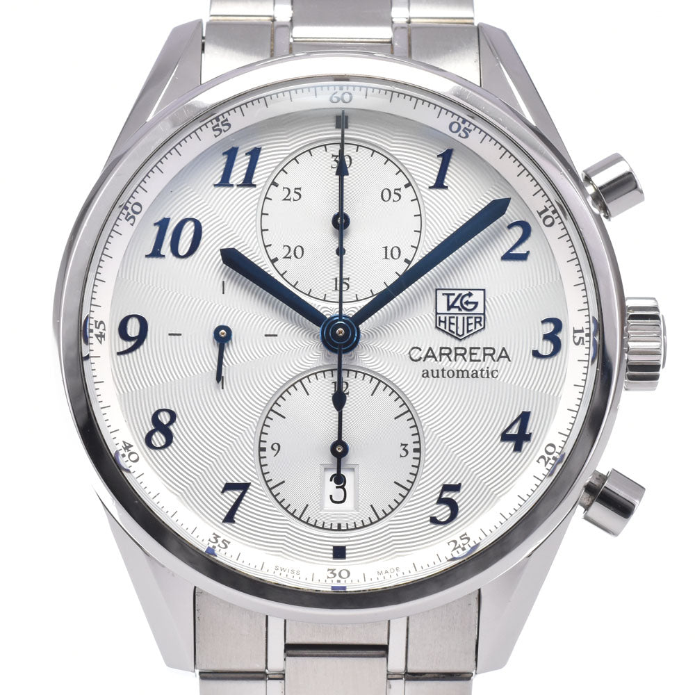with paper TAG HEUER Carrera Heritage CAS2111.BA0730 Chronograph Silver Dial Automatic Men's
 Watch L#148298