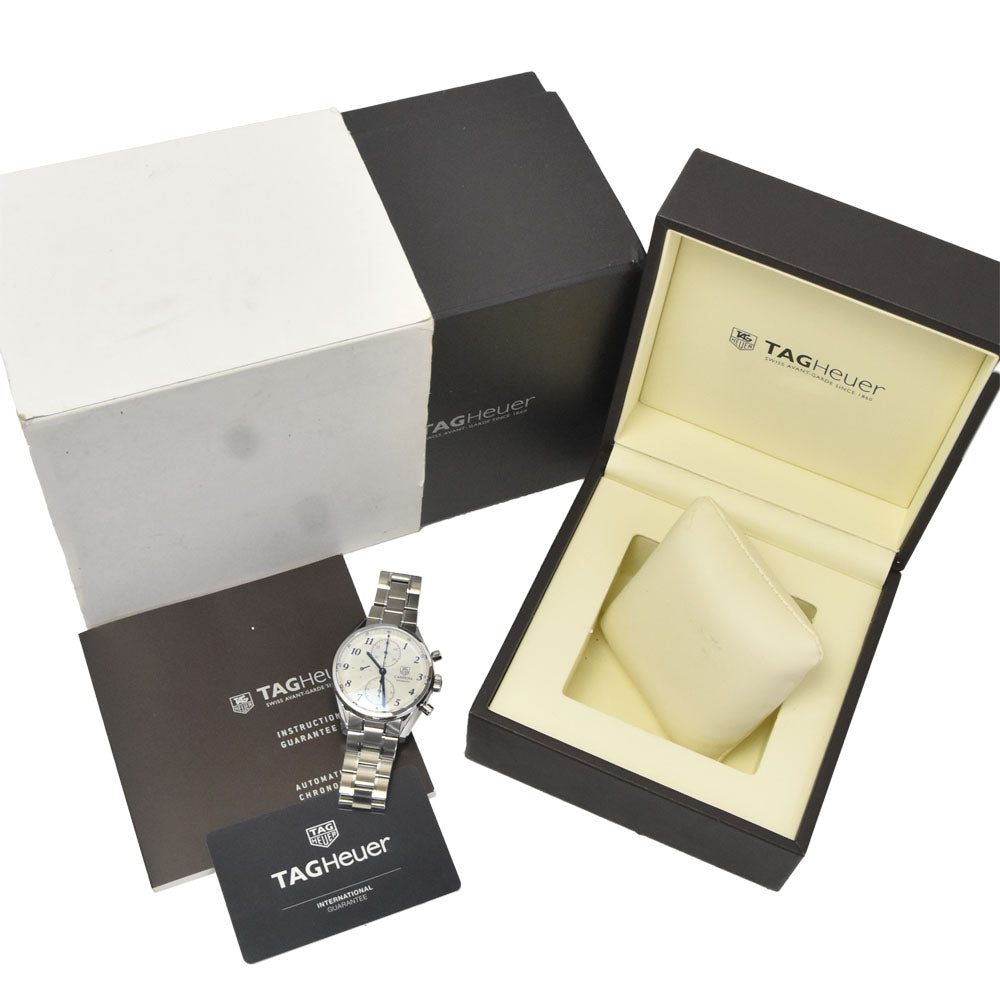 with paper TAG HEUER Carrera Heritage CAS2111.BA0730 Chronograph Silver Dial Automatic Men's
 Watch L#148298