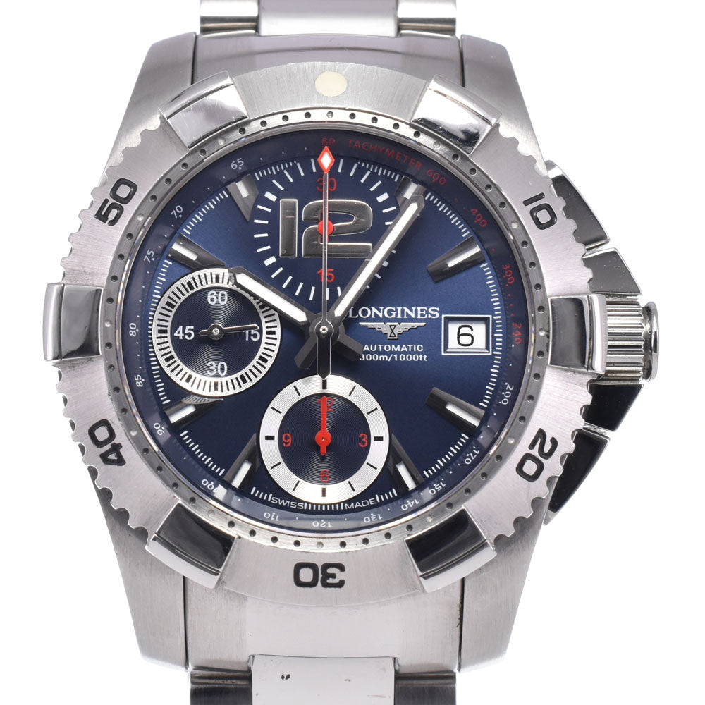 with paper LONGINES Hydro Conquest L3.651.4 Chronograph Date blue Dial Automatic Men's
 Watch M#148303