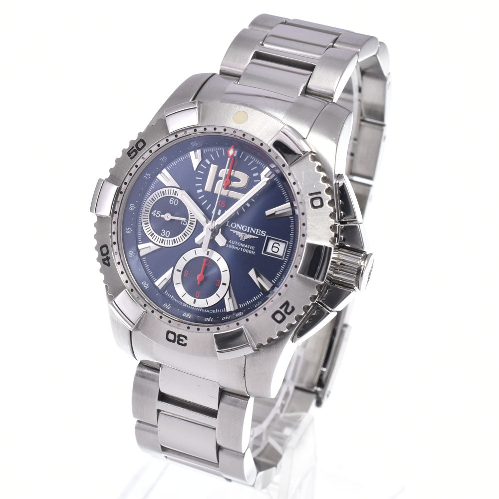with paper LONGINES Hydro Conquest L3.651.4 Chronograph Date blue Dial Automatic Men's
 Watch M#148303