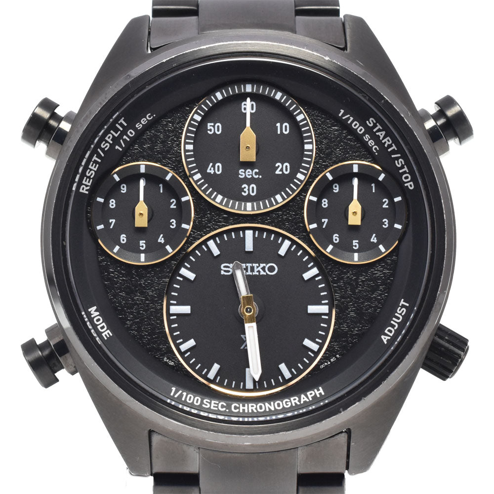 SEIKO Prospex Speed Timer 8A50-00B0 Date black Dial Solar Men's
 Watch L#148305
