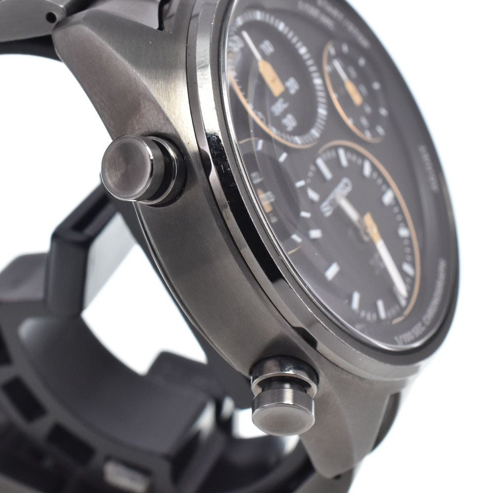 SEIKO Prospex Speed Timer 8A50-00B0 Date black Dial Solar Men's
 Watch L#148305