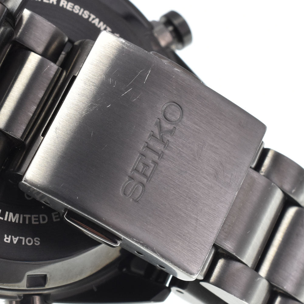 SEIKO Prospex Speed Timer 8A50-00B0 Date black Dial Solar Men's
 Watch L#148305