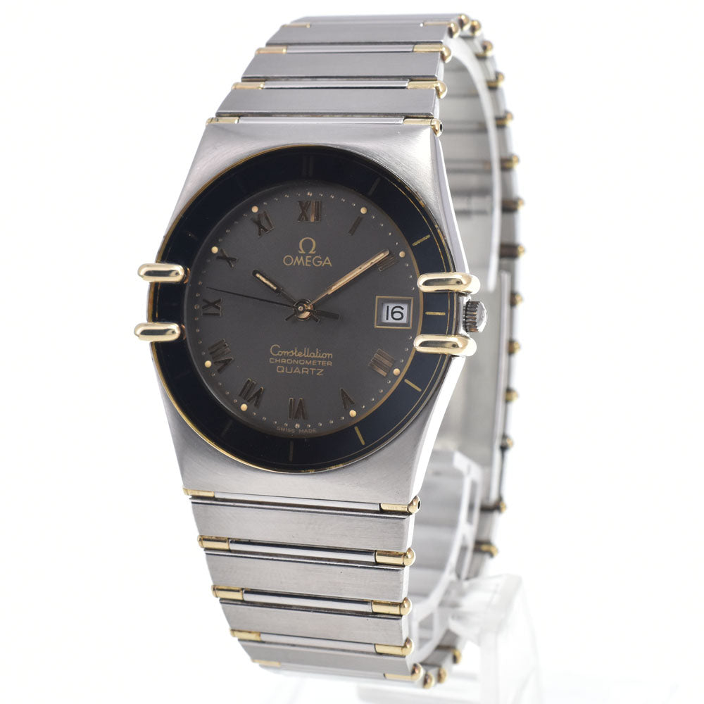 OMEGA Constellation vintage Date Stainless Steel/Gold Plated gray Dial Quartz Men's
 Watch N#148314