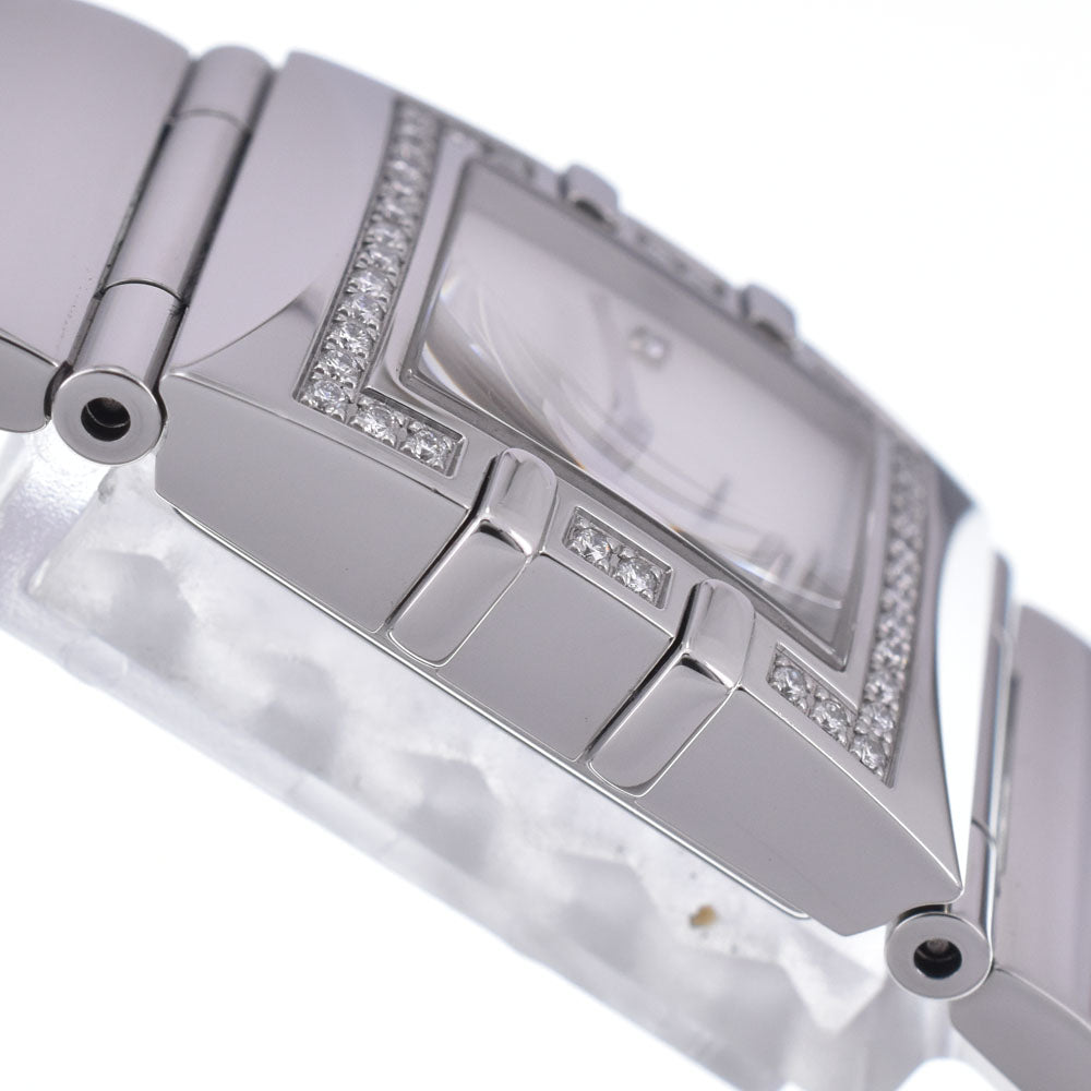 OMEGA Constellation Carre Quadra Mini 1528.76.00 diamond White shell Dial Quartz Ladies
 Watch M#148323