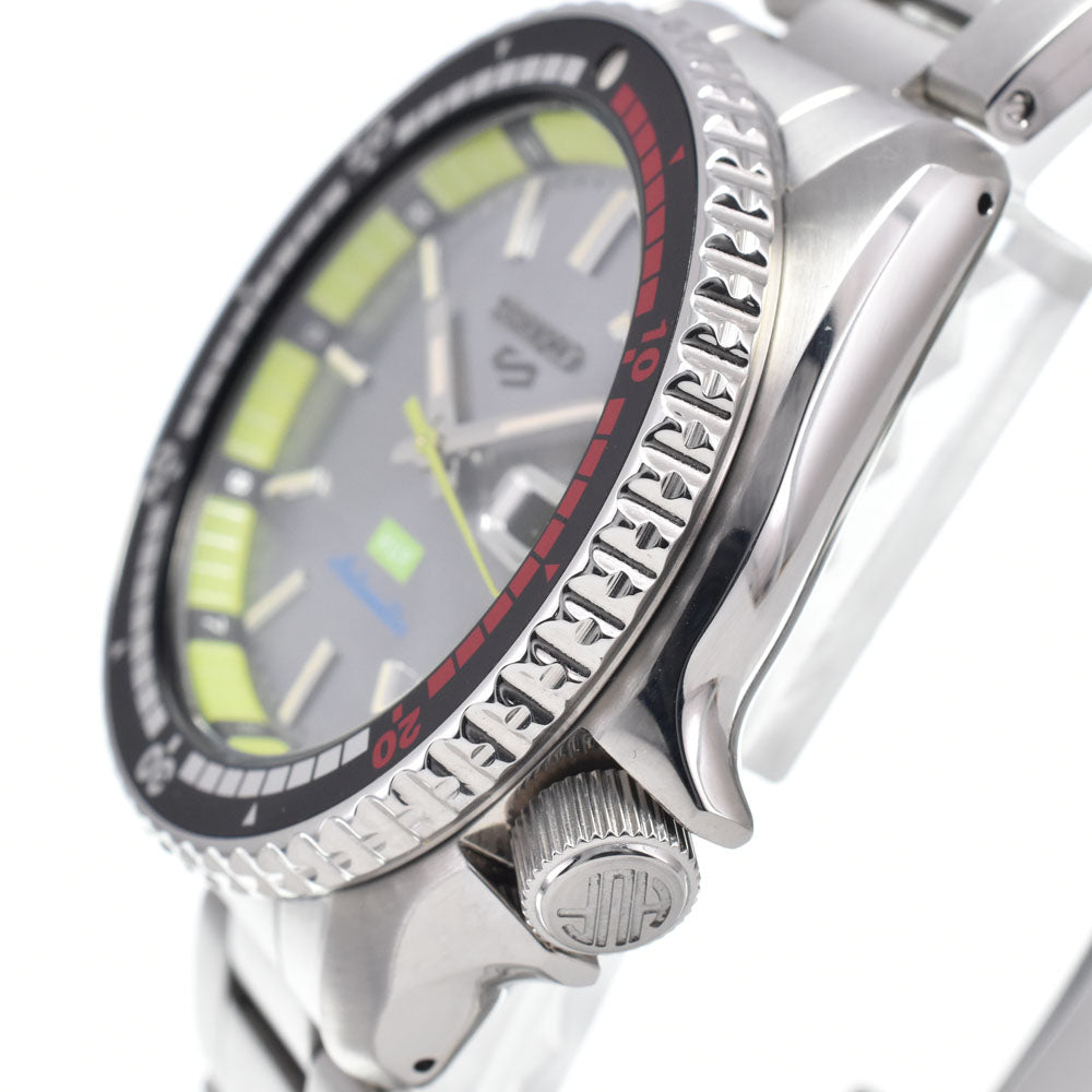 with paper SEIKO 5 sports SBSA279/4R36-16J0 HUF Collaboration Limited Edition gray Dial Automatic Men's
 Watch K#148326