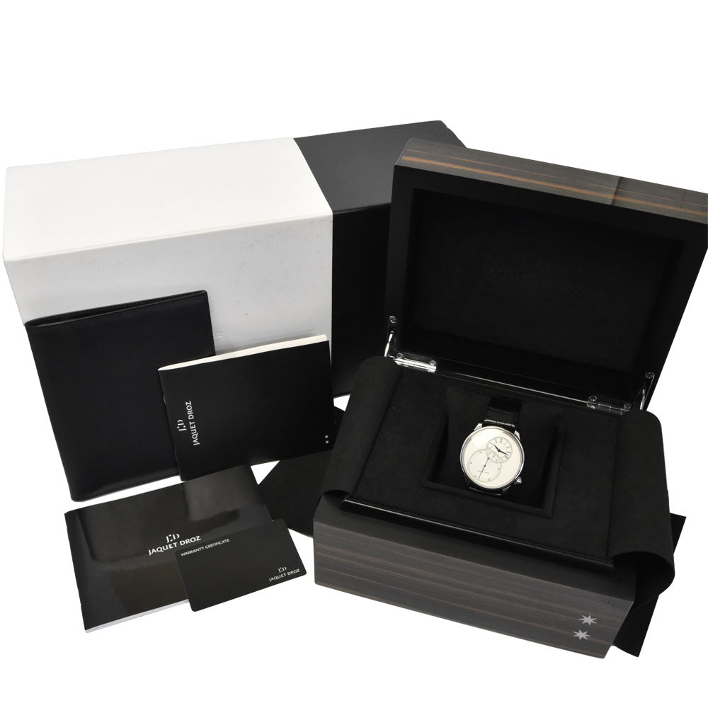 with paper JAQUET DROZ Grand Second Off-Center J006030240 Silver Dial Automatic Men's
 Watch N#148330