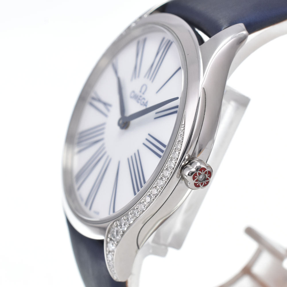 OMEGA De Ville Tresor 428.17.36.60.04.001 Diamond Bezel white Dial Quartz Ladies
 Watch L#148331