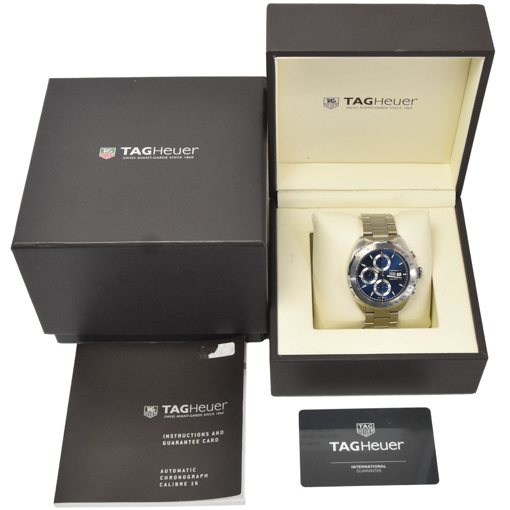 with paper TAG HEUER Formula 1 CAZ2015.BA0876 Caliber 16 Chronograph blue Dial Automatic Men's
 Watch M#148334