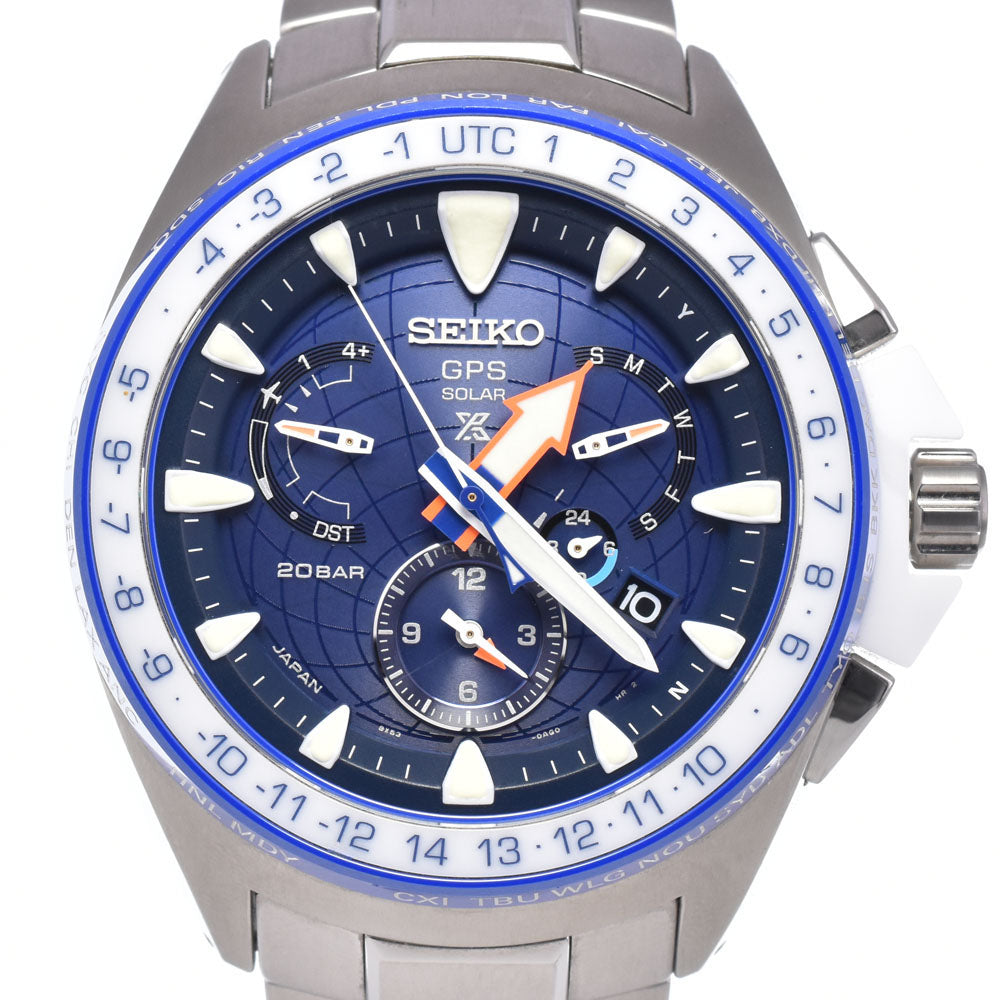 with paper SEIKO Prospex Marine Master Ocean Cruiser 8X53-0AK0-2 Limited to 1500 blue Dial GPS Solar Men's
 Watch L#148340