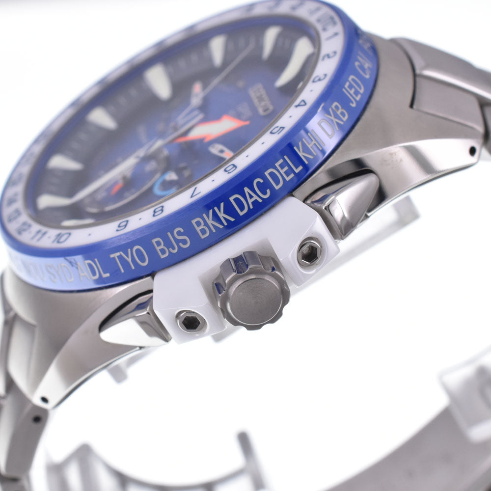 with paper SEIKO Prospex Marine Master Ocean Cruiser 8X53-0AK0-2 Limited to 1500 blue Dial GPS Solar Men's
 Watch L#148340