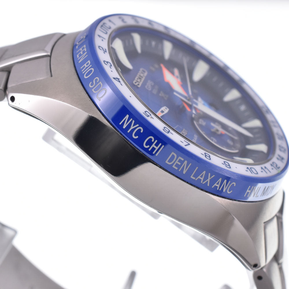with paper SEIKO Prospex Marine Master Ocean Cruiser 8X53-0AK0-2 Limited to 1500 blue Dial GPS Solar Men's
 Watch L#148340