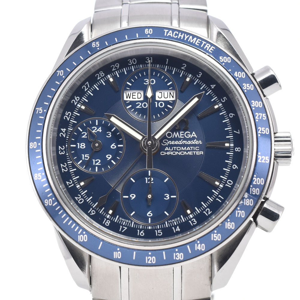 with paper OMEGA Speedmaster 3222.80 Triple calendar blue Dial Automatic Men's
 Watch M#148343