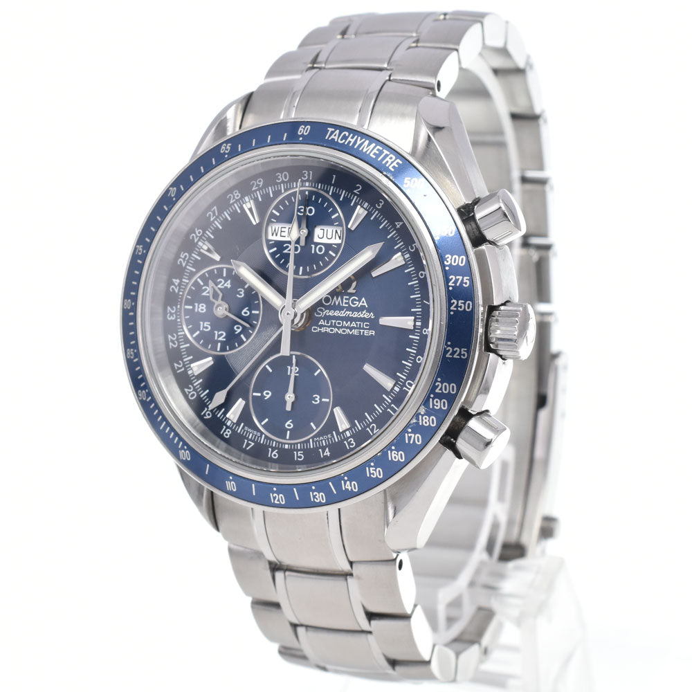 with paper OMEGA Speedmaster 3222.80 Triple calendar blue Dial Automatic Men's
 Watch M#148343