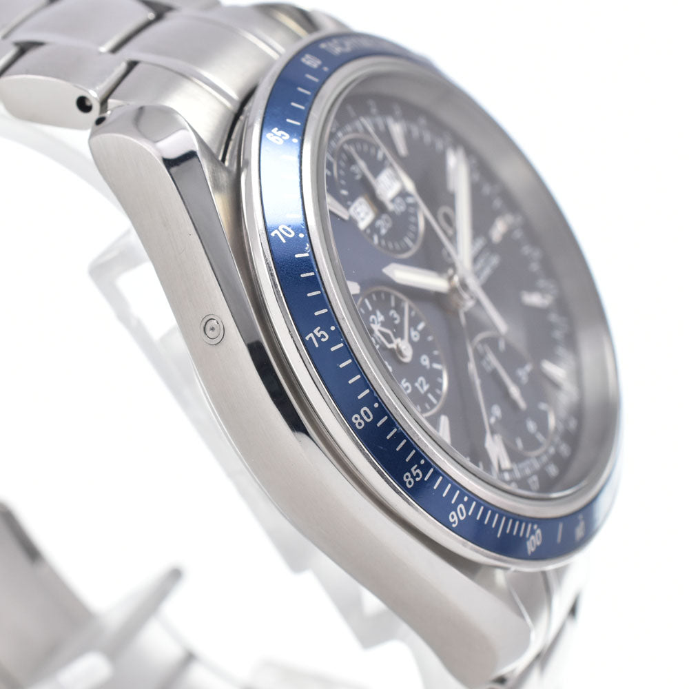 with paper OMEGA Speedmaster 3222.80 Triple calendar blue Dial Automatic Men's
 Watch M#148343