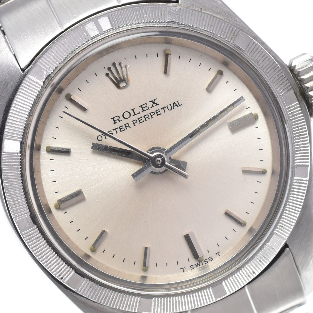 ROLEX Oyster perpetual 6623 vintage Cal.1161 Silver Dial Automatic Ladies
 Watch N#148347