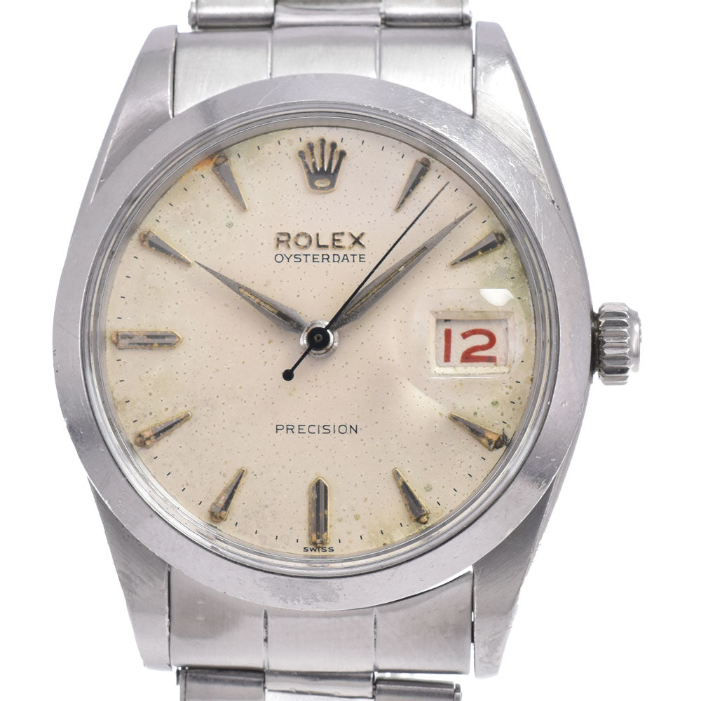 ROLEX Oyster Date 6694 vintage Cal.1210 Silver Dial Hand Winding Men's
 Watch R#148348
