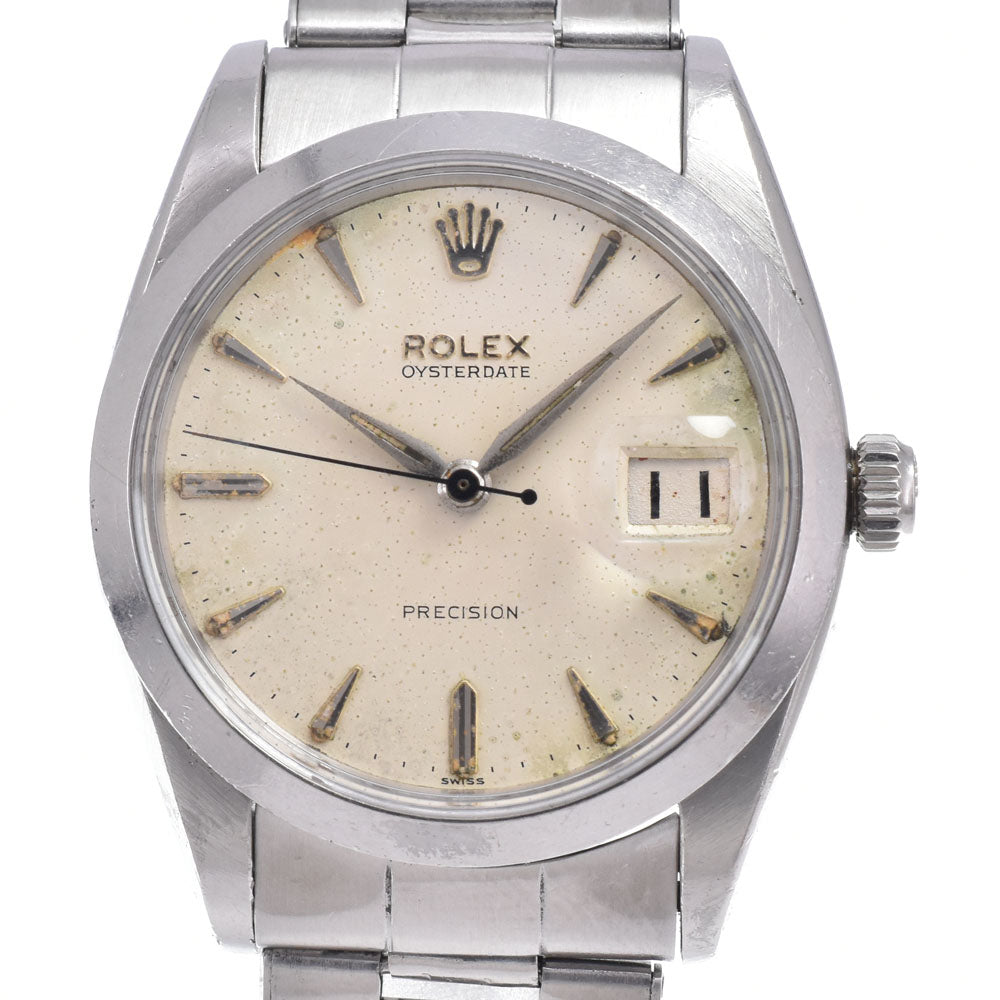 ROLEX Oyster Date 6694 vintage Cal.1210 Silver Dial Hand Winding Men's
 Watch R#148348