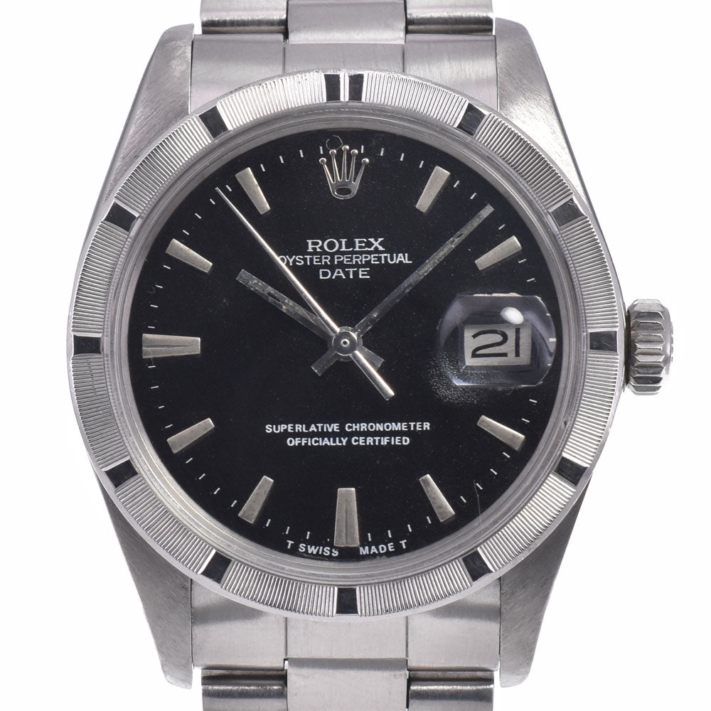 ROLEX Oyster perpetual date 1501 vintage Cal.1570 black Dial Automatic Men's
 Watch P#148349