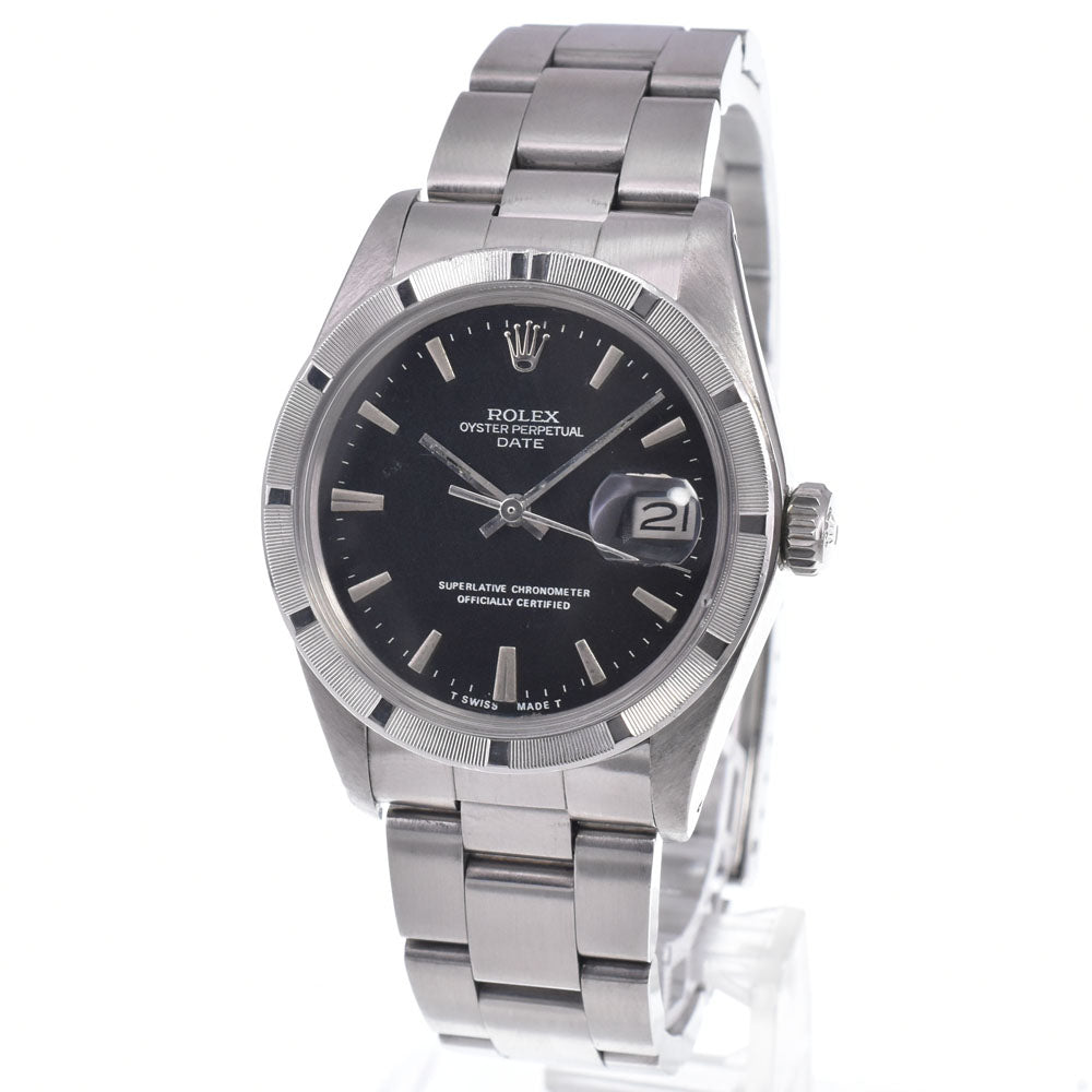 ROLEX Oyster perpetual date 1501 vintage Cal.1570 black Dial Automatic Men's
 Watch P#148349