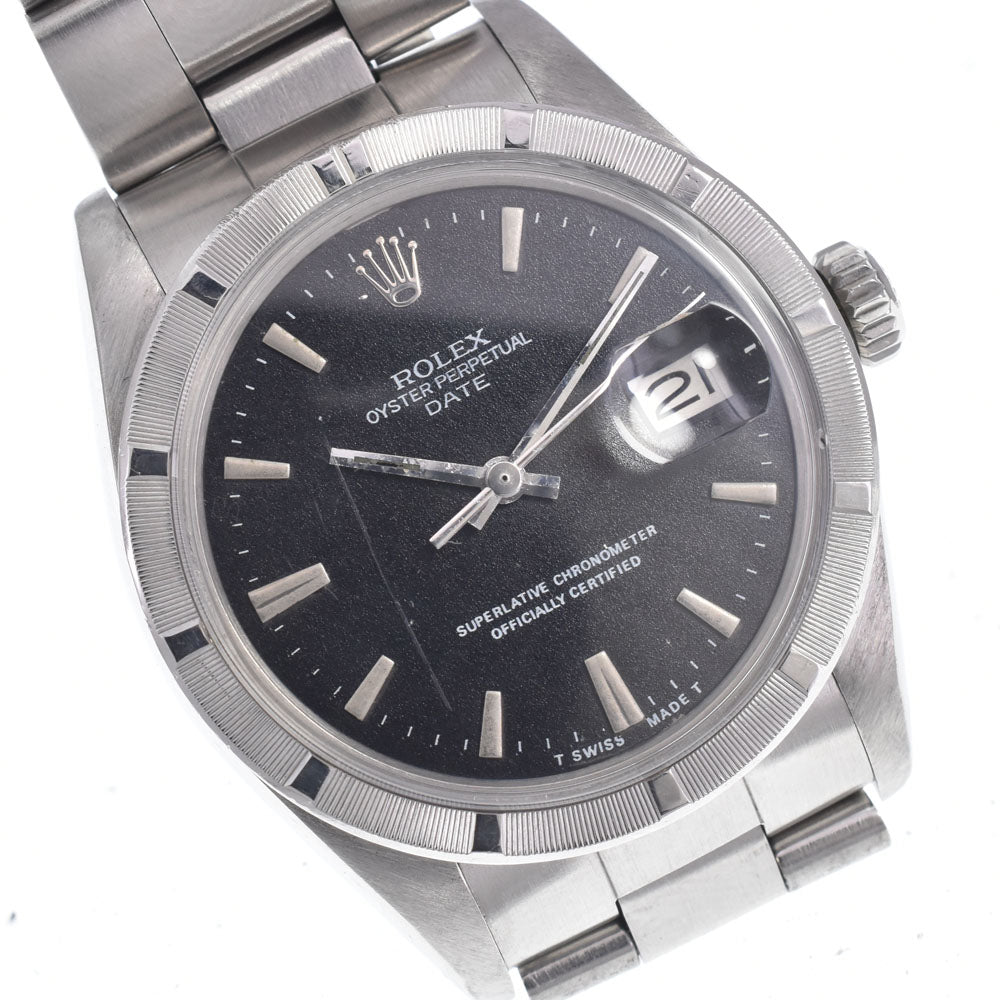 ROLEX Oyster perpetual date 1501 vintage Cal.1570 black Dial Automatic Men's
 Watch P#148349