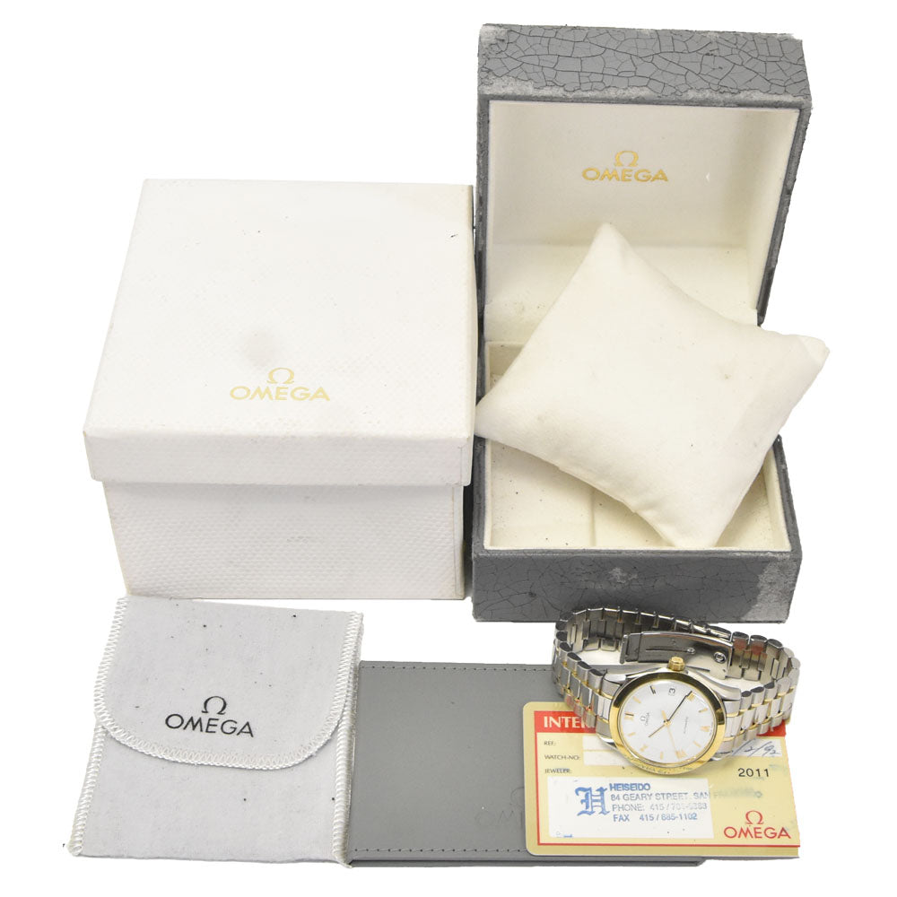 with paper OMEGA Classic 3300.20 Silver / Gold Dial Automatic Men's
 Watch M#148360