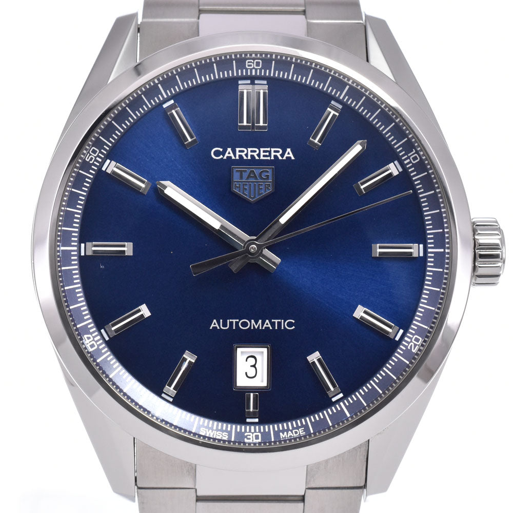 TAG HEUER Carrera WBN2112-0 Date blue Dial Automatic Men's
 Watch N#148363