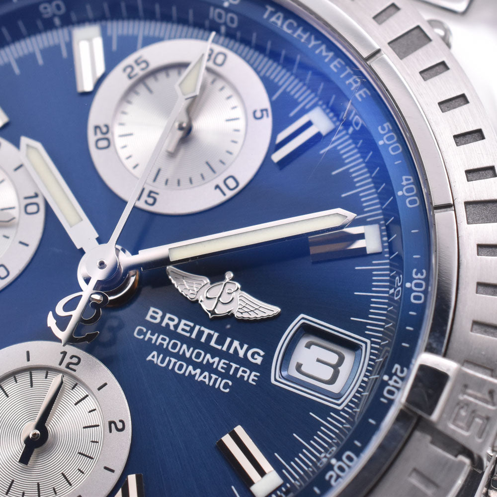 with paper BREITLING Chronomat A13352 Chronograph Date blue Dial Automatic Men's
 Watch M#148365
