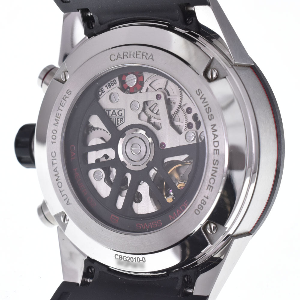 with paper TAG HEUER Carrera Caliber Heuer 02 CBG2010-0 Chronograph black Dial Automatic Men's
 Watch L#148366
