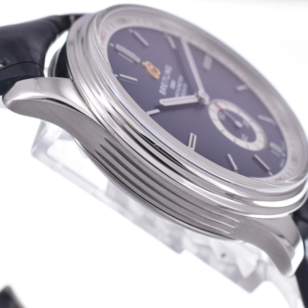 with paper BREITLING Premier A37340 blue Dial Automatic Men's
 Watch L#148370